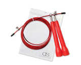 3m Adjustable Length Ball Bearing Speed Skipping Rope - Red