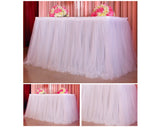 Tulle Table Skirt for Wedding Party Decoration