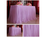 Tulle Table Skirt for Wedding Party Decoration