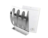 3 Holes Stainless Steel Toothbrush Holder with 4 pieces Hooks