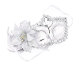 Masquerade Mask with Flower Set of 2 Costume Party Mask