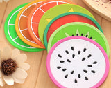 6 Pieces Fruit Series Silicone Cup Mat