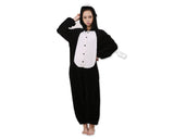 One Size One Piece Pig Pyjama - Black