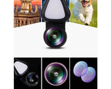 3 in 1 Clip on Phone Camera Lens with Fisheye Lens