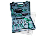 Garden Tool Set of 10 Piece with Storage Case