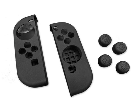 Nintendo Switch Joy Con Controllers Silicone Protective Cases - Black