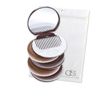 5 Pcs Chocolate Cookie Compact Mirror Makeup Vanity Mirror - Brown