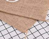 2 Pcs Burlap Mr. & Mrs Chair Banner Chair Garland Rustic Wedding Decor