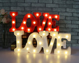 LED Marquee Love Symbol Light - White