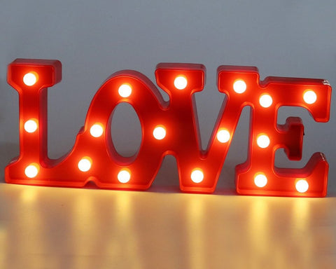 LED Marquee Love Symbol Light - Red