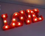 LED Marquee Love Symbol Light - Red