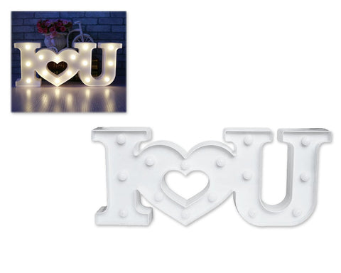 LED Marquee Love Light - White