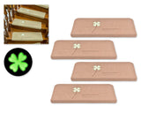 Non Slip Carpets with Luminous Clover 4 Pcs Anti Slip Stair Tread