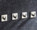 Self Adhesive Hooks 4 Pieces Waterproof Wall Hooks