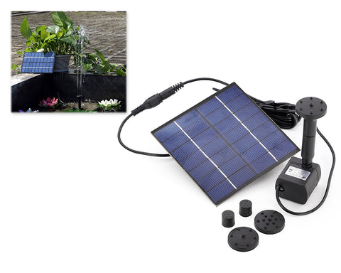 Solar Fountain with Water Pump and 1.2W Solar Panel