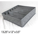 3 Pcs Bamboo Charcoal Storage Box - Gray