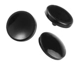 3 Pcs 11mm Camera Shutter Button in Mixed Shape - Black