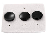 3 Pcs 11mm Camera Shutter Button in Mixed Shape - Black