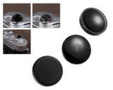 3 Pcs 11mm Camera Shutter Button in Mixed Shape - Black