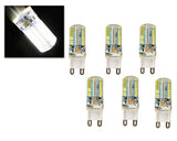 6 Pcs 3W G9 64-LED Energy Saving Crystal Capsule Light Bulb - White