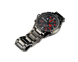 Men Quartz Adjustable Steel Band Calendar Chronometer Watch