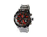 Men Quartz Adjustable Steel Band Calendar Chronometer Watch