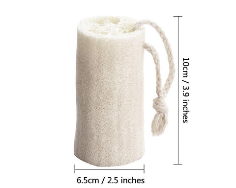 Natural Loofah Sponge 6 Pieces Exfoliating Bath Scrubber with String