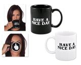 Have A Nice Day Mug Middle Finger Mug 300ml Ceramic Coffee Cup Funny Birthday Gifts