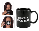 Have A Nice Day Mug Middle Finger Mug 300ml Ceramic Coffee Cup Funny Birthday Gifts