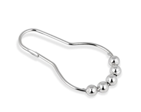 Stainless Steel Curtain Hooks 12 Pieces Curtain Rings