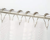 Stainless Steel Curtain Hooks 12 Pieces Curtain Rings