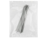 Garden Stakes 20 Pieces 12 Inch Anti-rust Galvanized Ground Anchors for Xmas and Weed Barrier