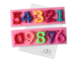 0~9 Numbers 3D Silicone Baking Mold for Cake Decorating