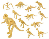 Dinosaur Fossil Skeleton Figures 12 Pieces Assorted Figures for Kids