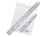 12 Inch and 6 Inch Stainless Steel Rulers