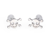 3 Pairs Skull Stainless Steel Stud Earrings for Men