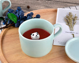 3D Cute Animal Ceramics Coffee Cup with Lid