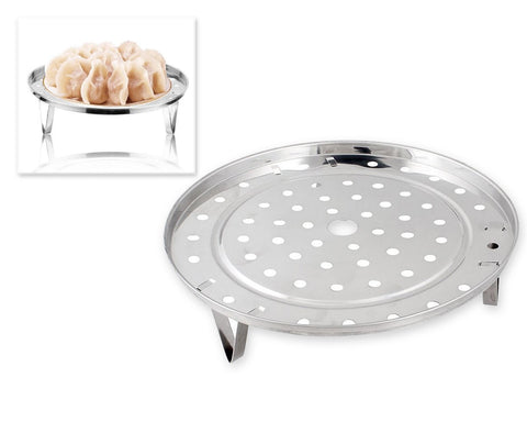 Tray Round 8.5 Inches Steamer Rack 304 Stainless Steel Removable Legs Chinese Steaming Rack