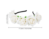 Flower Headband for Maternity Floral Rose Headpiece for Wedding