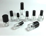 Nail Polish Bottles 5 Pieces 5 ml Empty Glass Bottles with Brush Cap