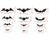 3D Wall Decal Bats Halloween Decoration 24 Pieces Wall Stickers