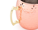 2 Pieces 500ml Stainless Steel Moscow Mule Copper Mugs - Rose Gold