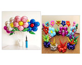 Flower Foil Balloons 8 Pieces 19.69 Inches Reusable Party Balloons