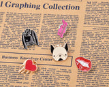 5 Pieces Cartoon Enamel Brooch for Clothes - Animal Series