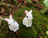 10 Pieces Rabbit Figurines for Garden, Party Decorations