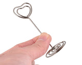 Heart Shape Place Card Holders 12 pieces Photo Holder Stand