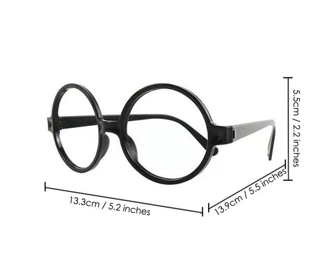 Wizard Glasses 16 Pieces Plastic Round Glass Frame without Lens