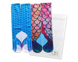 2 Pairs 3D Mermaid Knee High Socks for Girls