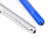 Nurse Penlight with Pupil Gauge Set of 2 - Blue and Silver