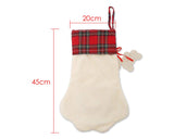 Christmas Stocking 18 Inch Plaid Christmas Stockings